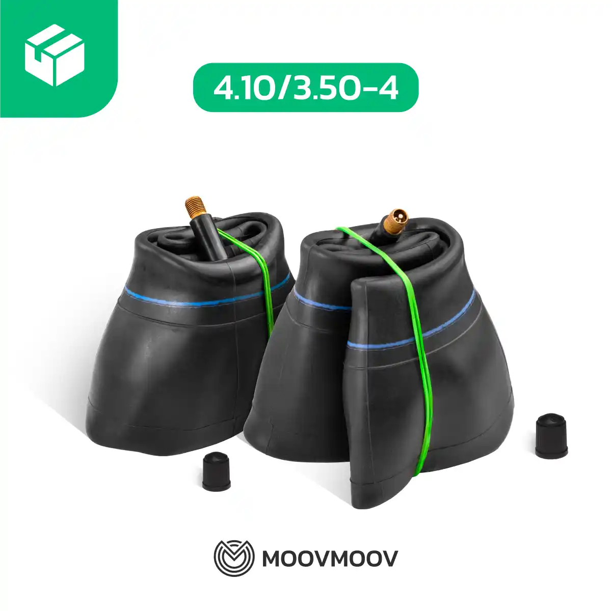 2 inner tubes 4.10/3.50-4 garden cart straight valve