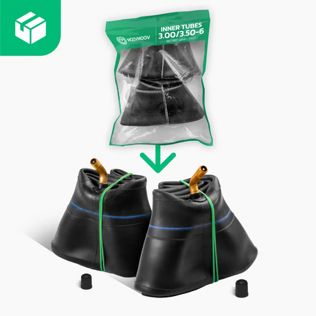 2 wheelbarrow inner tubes 3.50-6 bent valve