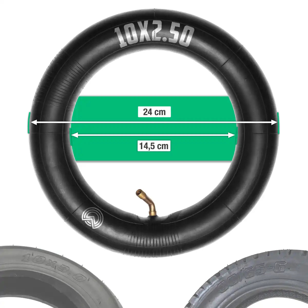 Inner tube 10 inch bent valve