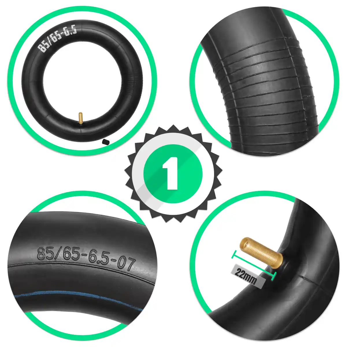 Inner tube 10 inch straight valve