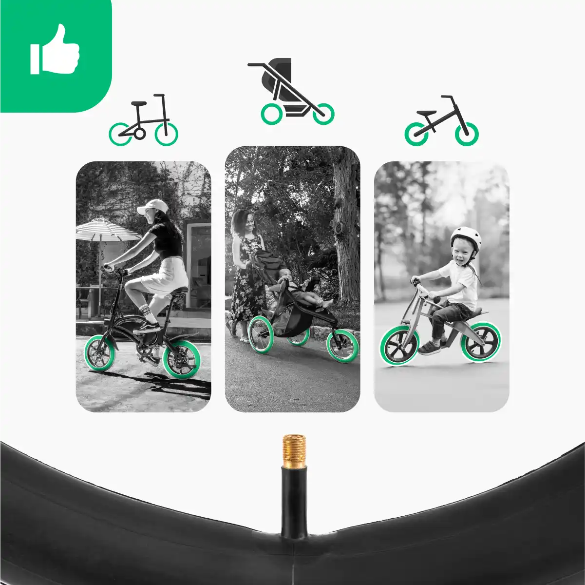 12-inch balance bike inner tube