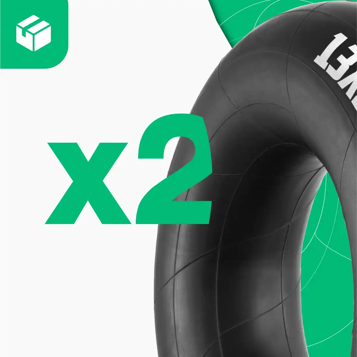 Inner tube 13-inch bent valve lawn tractor