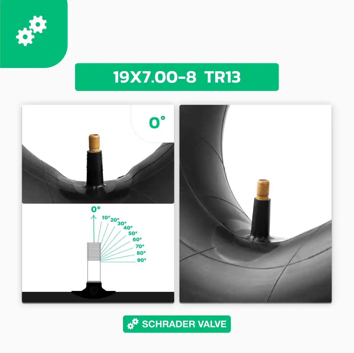 Inner tube 19 x 7 quad