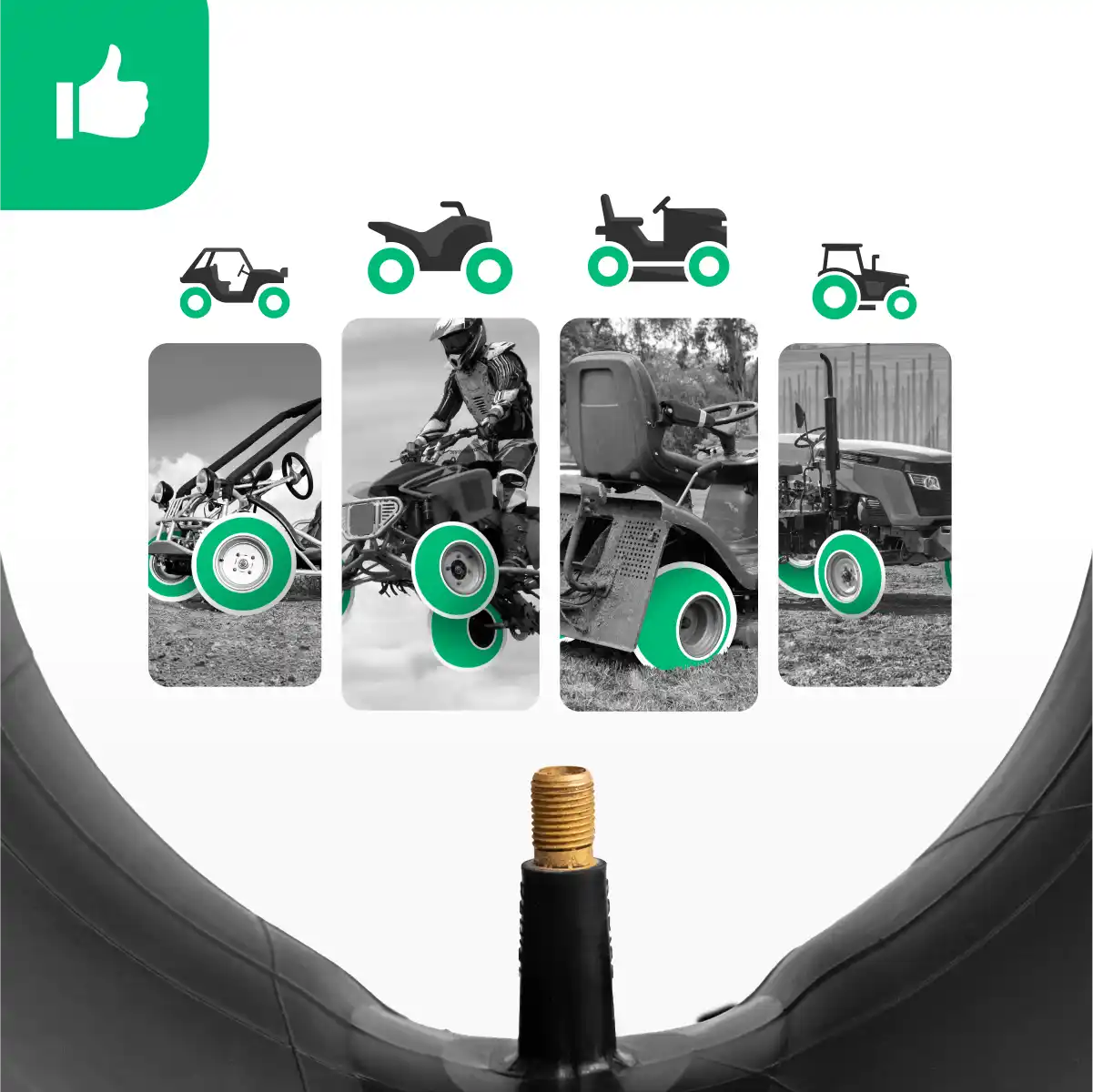 Inner tube 19 x 7 ride-on mower