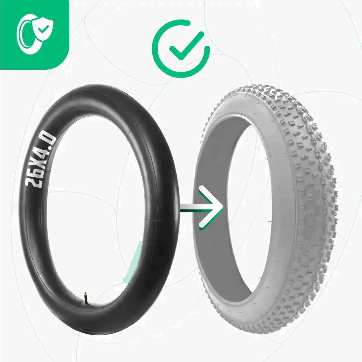 Inner tube 26 x 4 fatbike