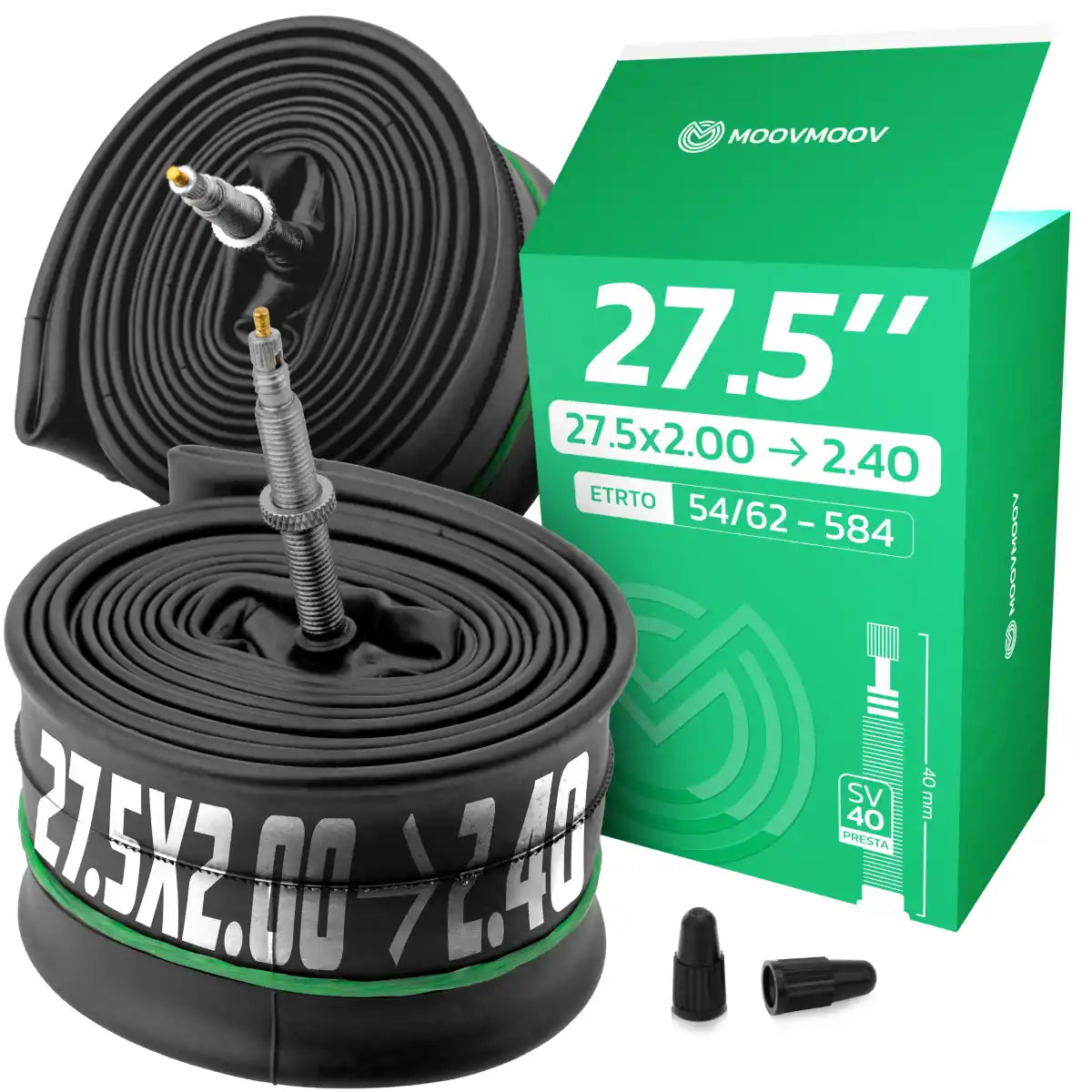 27.5x2.00 > 2.40 Bike inner Tube with Presta Valve 40mm
