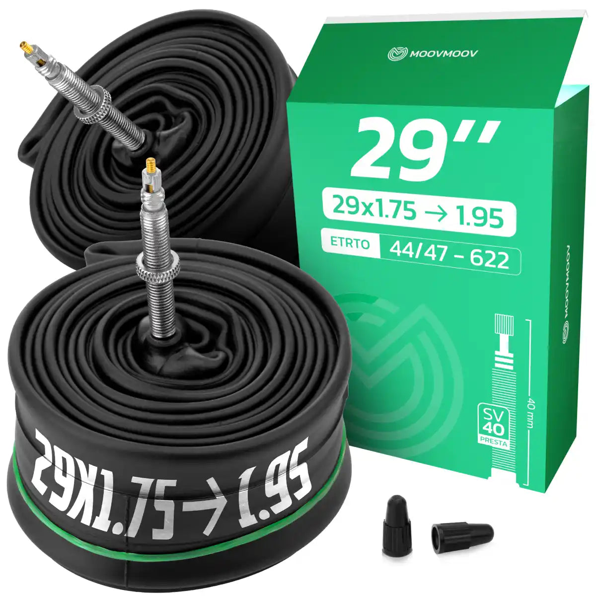29x1.75 > 1.95 Bike inner Tube with Presta Valve 40mm
