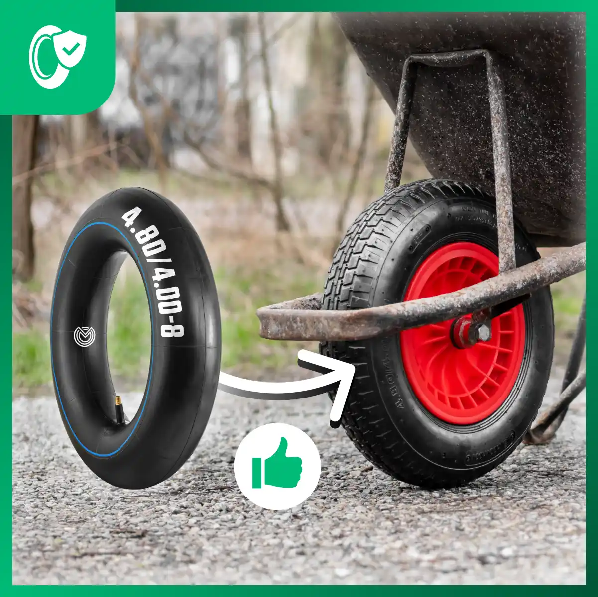 Inner tube 4.80/4.00-8 wheelbarrow