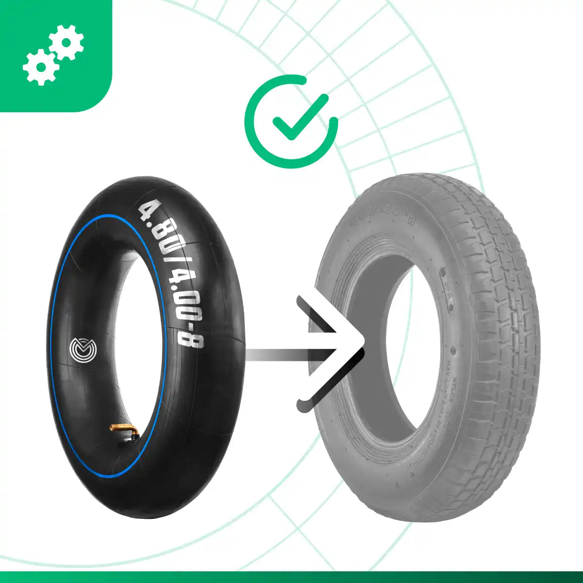 Inner tube 4.80/4.00-8 moovmoov