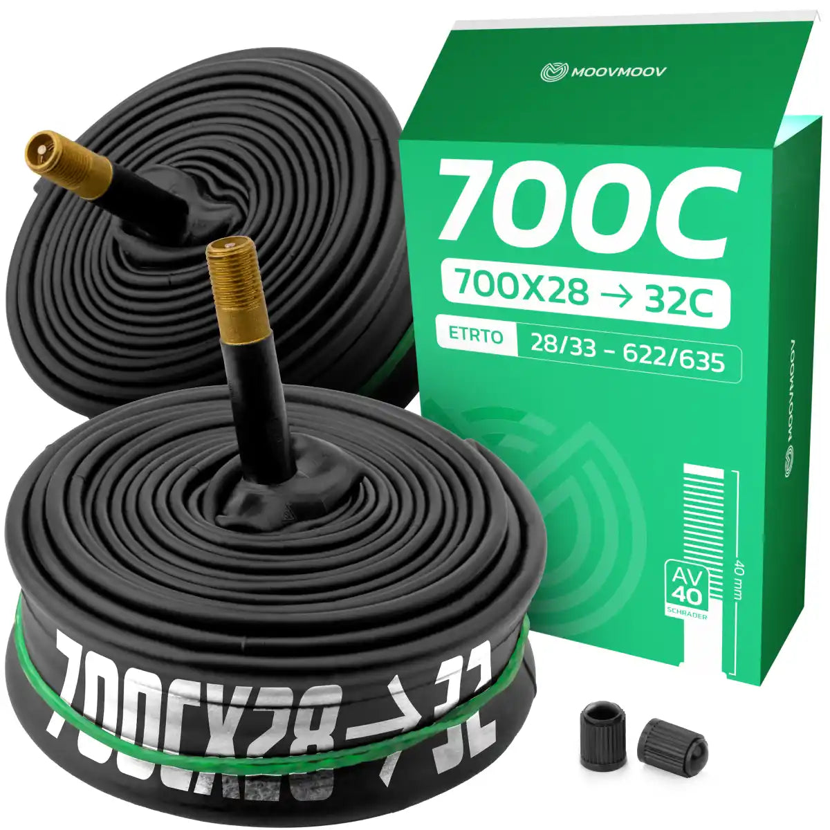 700Cx28-32 Bike inner Tube with Schrader Valve 40mm