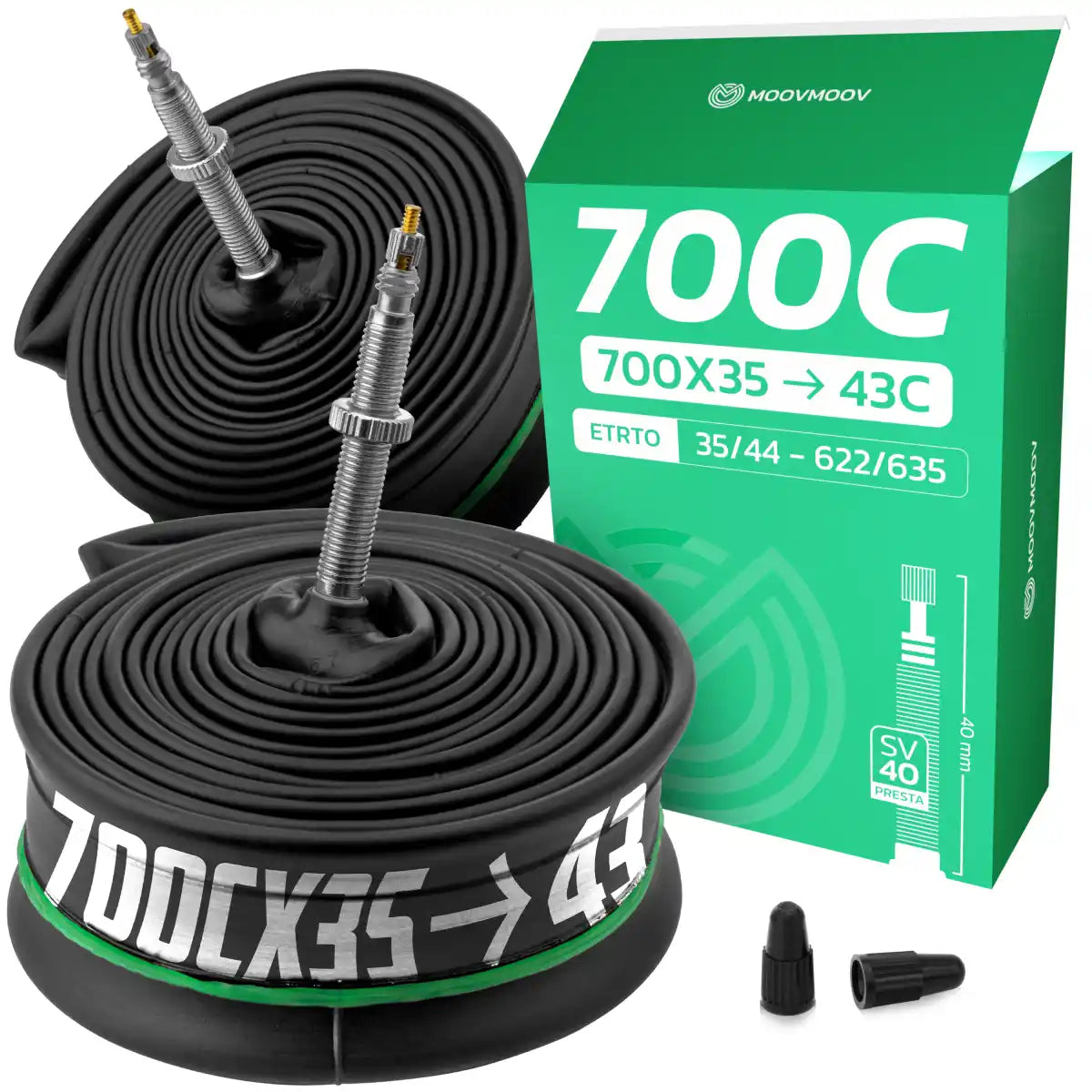 700Cx35-43 Bike inner Tube with Presta Valve 40mm