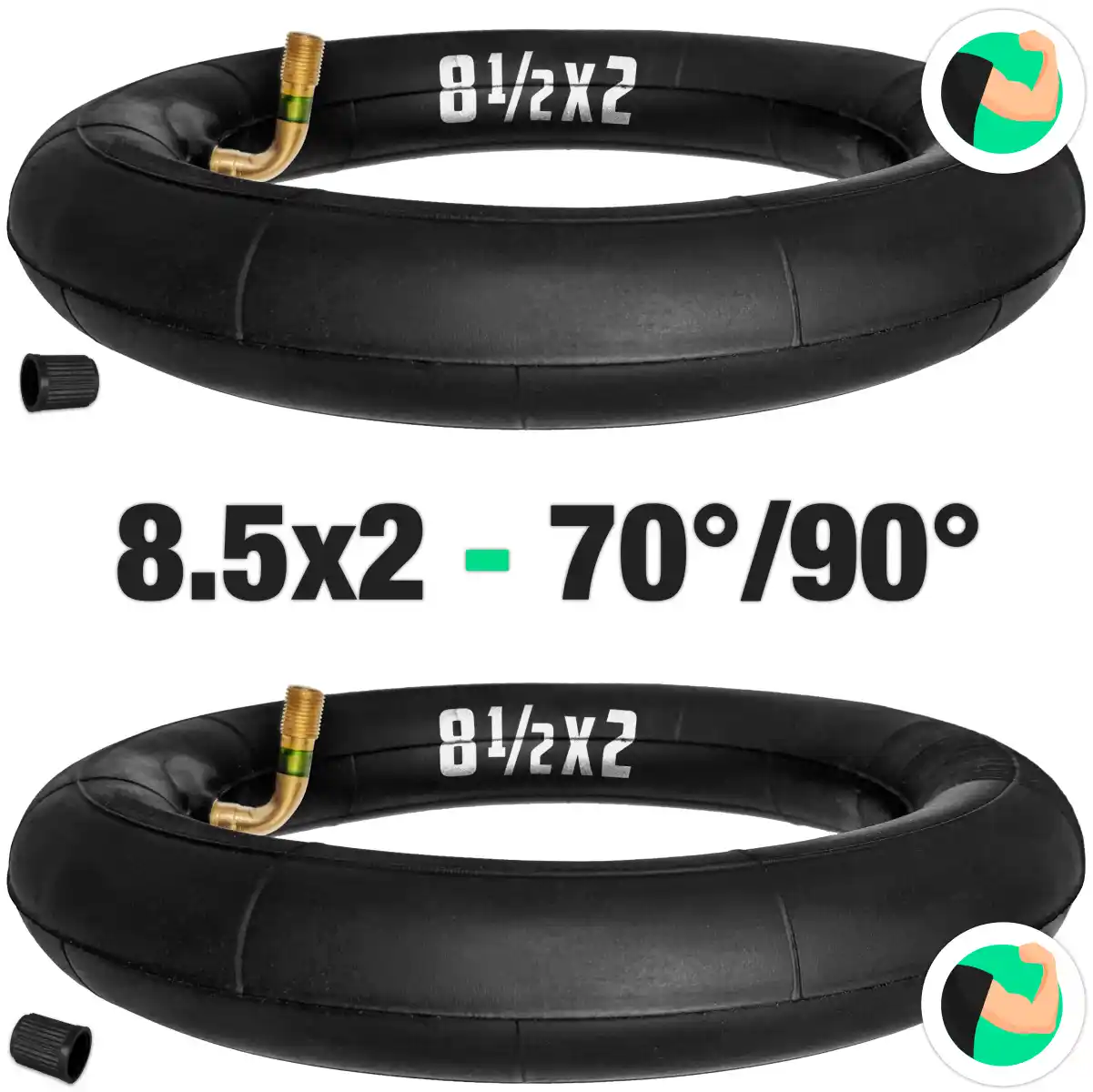 Inner tube 8 5x2 bent valve