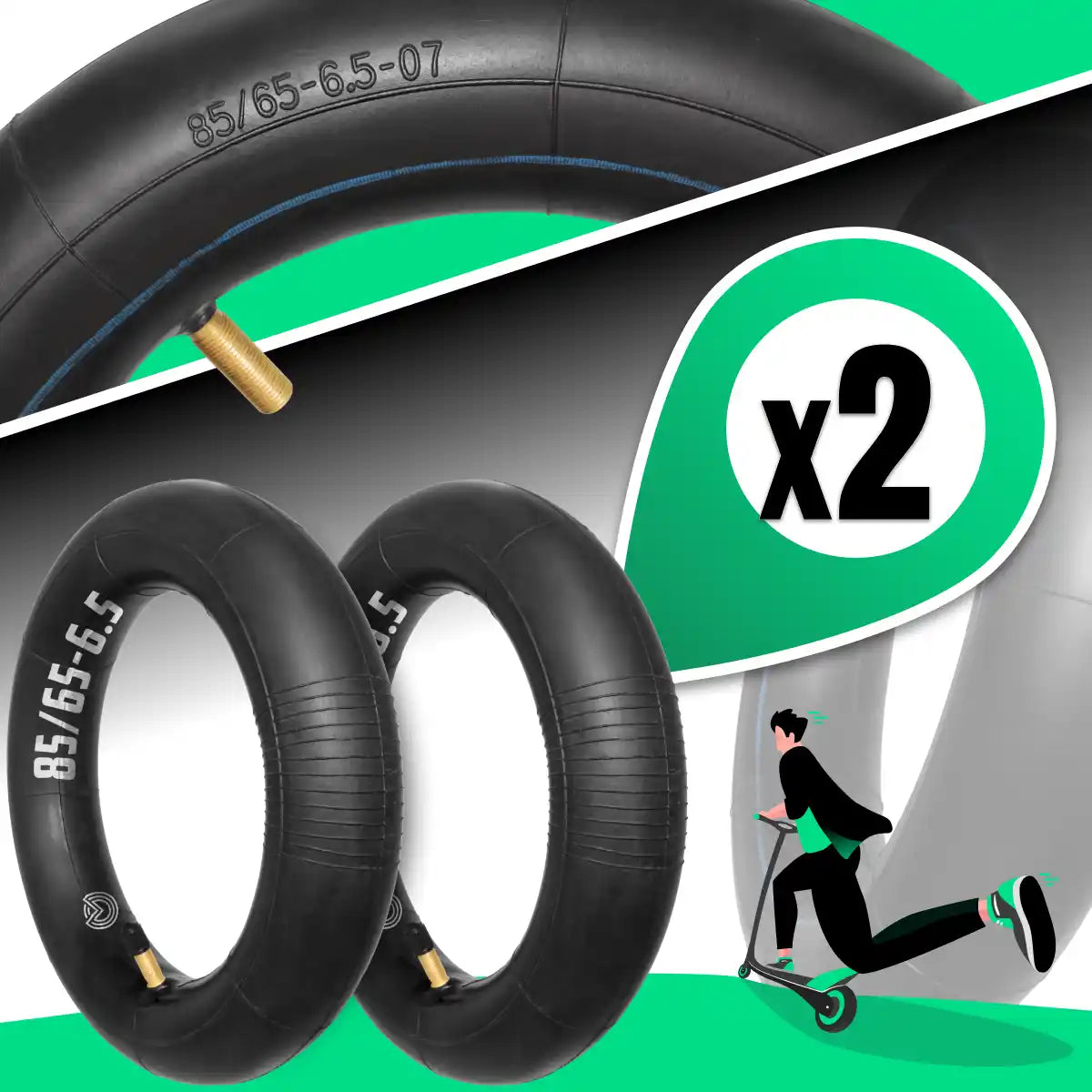 Inner tube 85 65 6.5 electric scooter straight valve