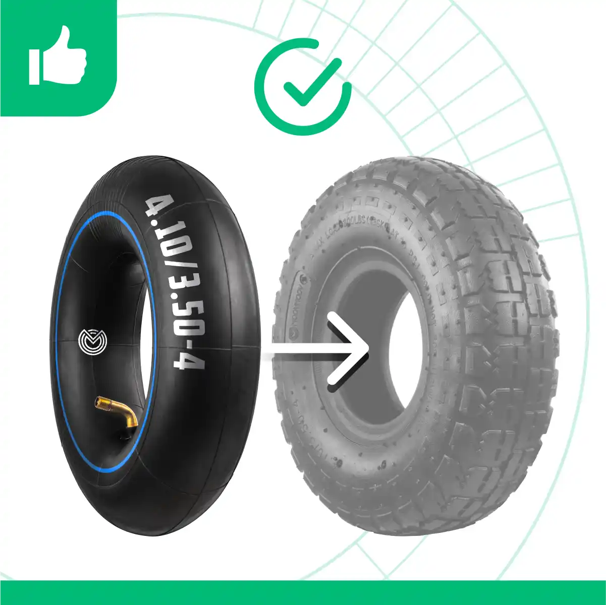 Inner tube hand truck 4 10 4