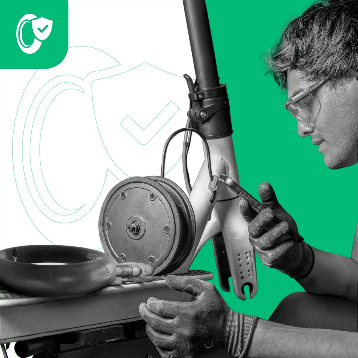 Inner tube hoverboard 10x2.125 angled valve