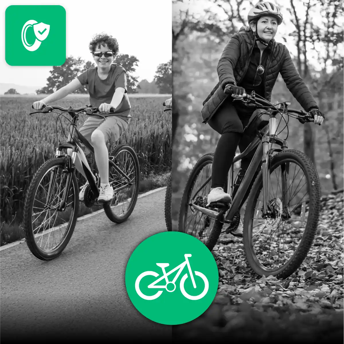 Inner tube bike tyre child 26x1.75 > 2.125 Schrader valve 40mm