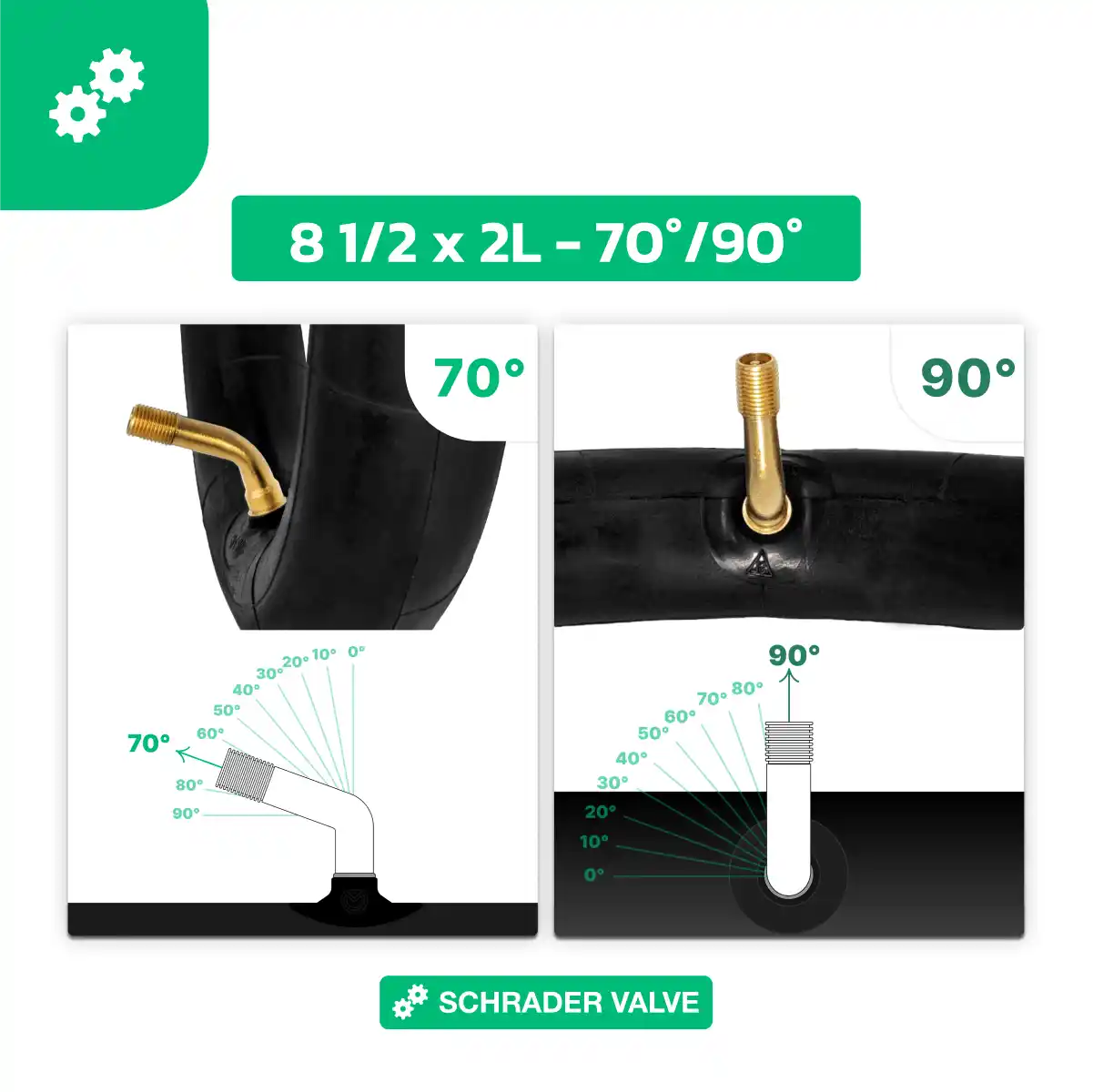 Inner tube for 8-inch electric scooter 8 1/2x2l