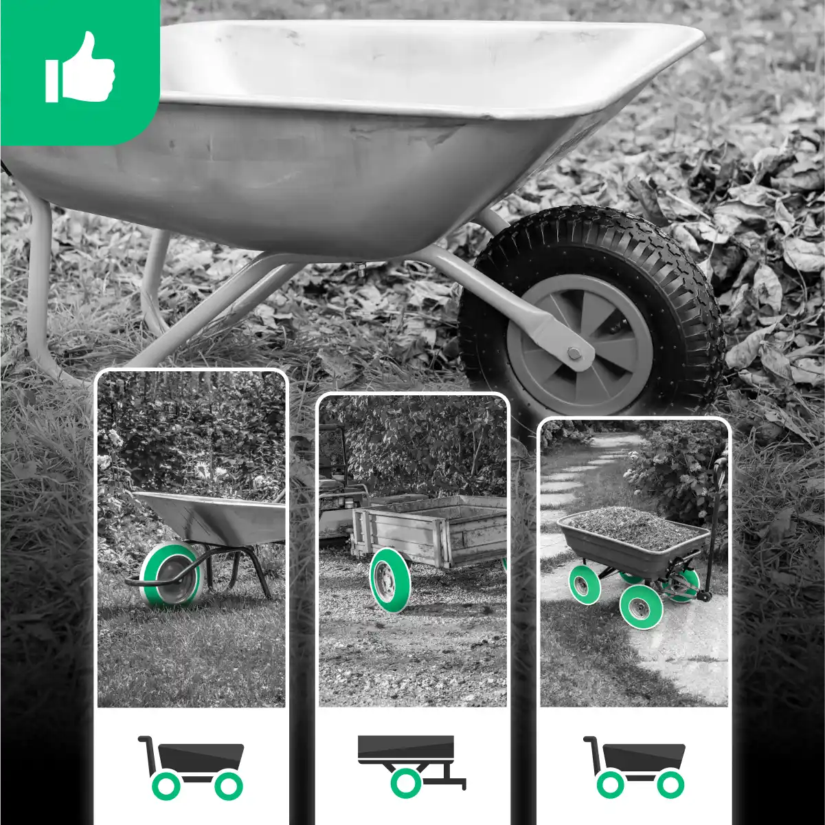 Garden trailer inner tube 3.50-6 bent valve