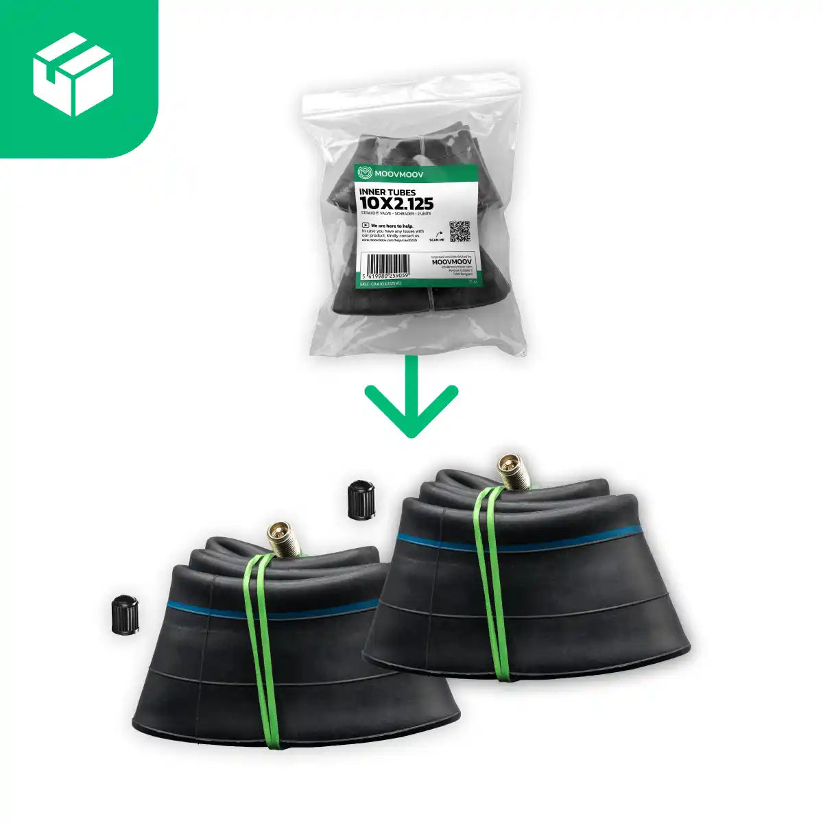 Inner tube scooter 10x2.125