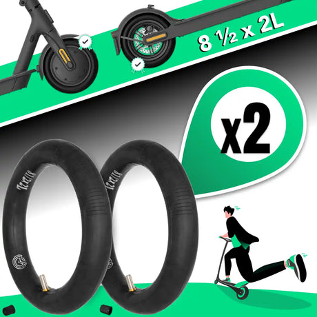 Inner tube for 8-inch electric scooter straight valve
