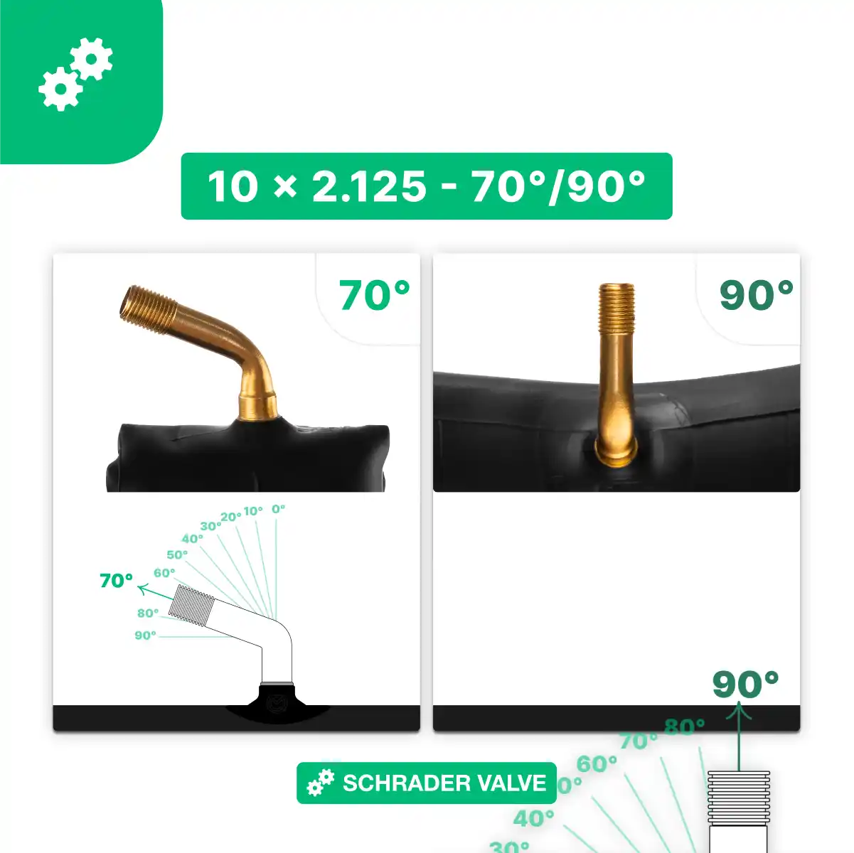Inner tube scooter 10x2.125 valve 70
