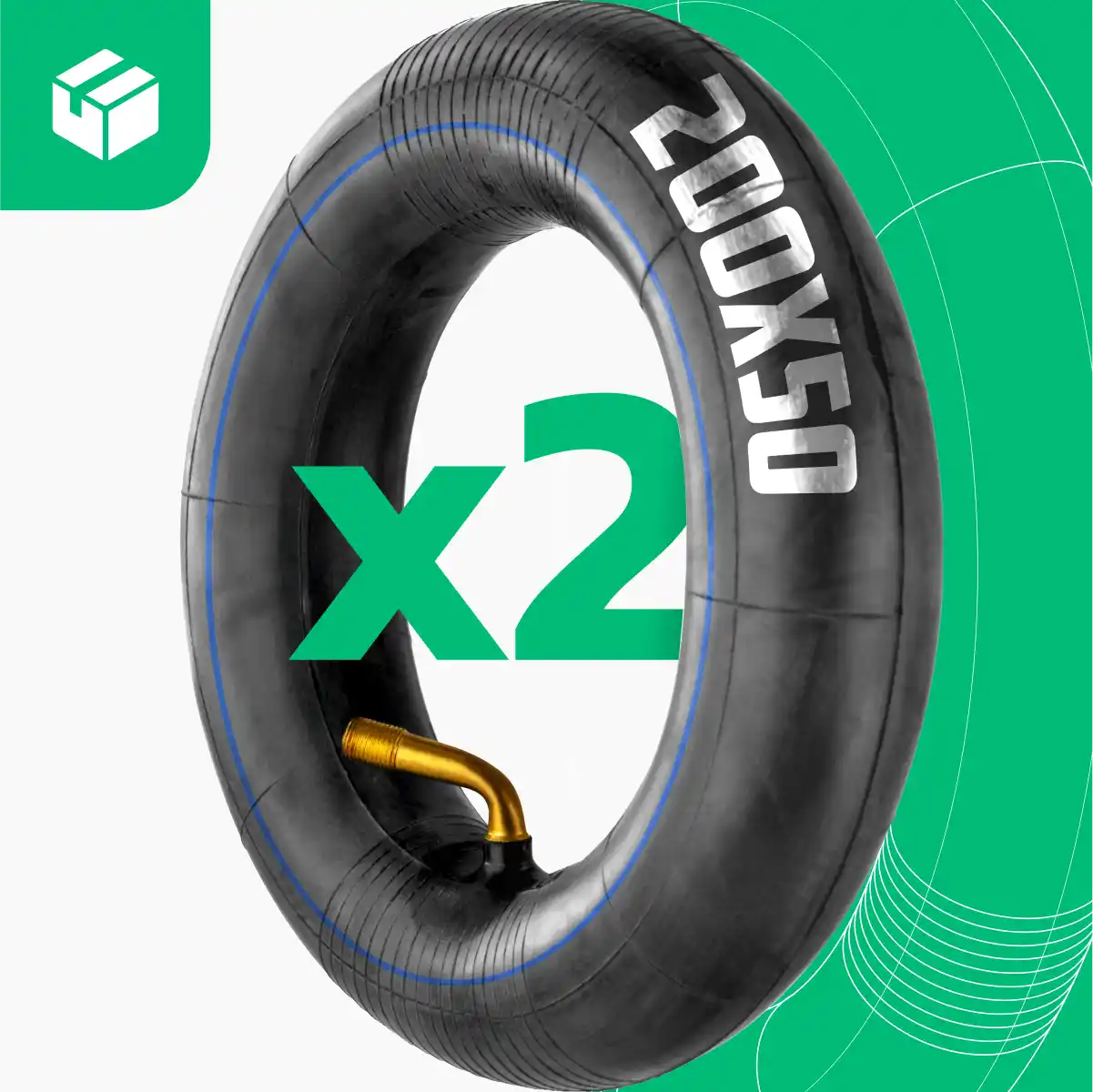 Inner tubes 200 50 bent valve 90/45