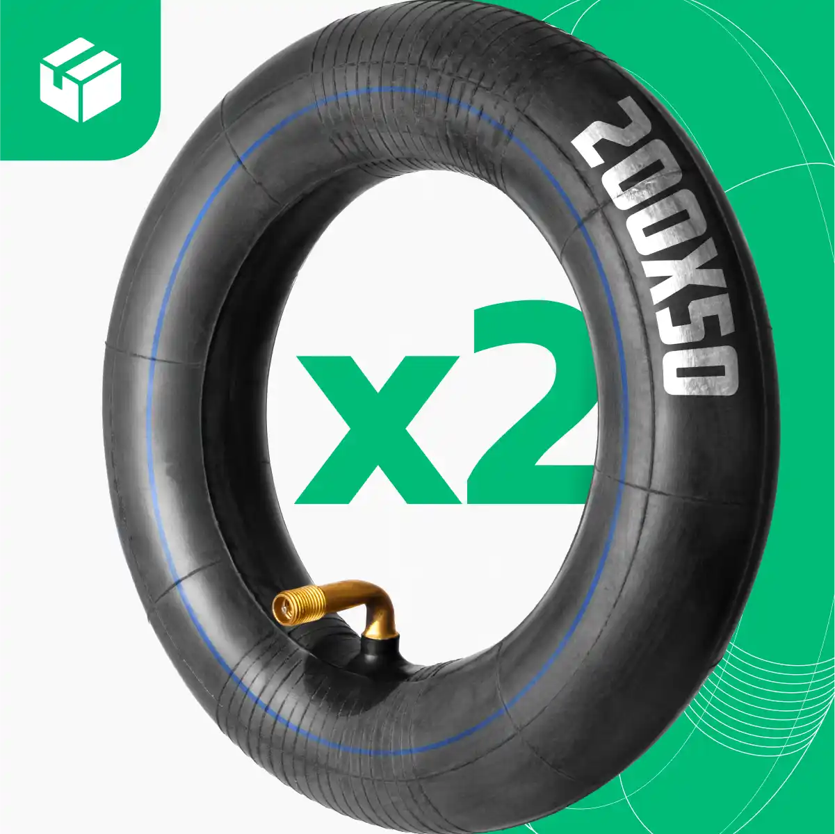 Inner tubes 200 50 bent valve