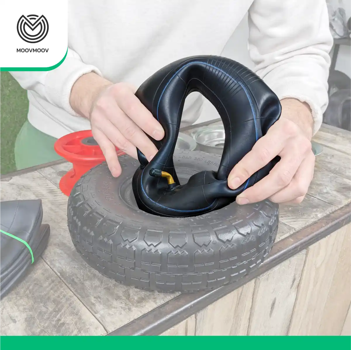 Inner tubes 4.10/3.50-4 bent valve