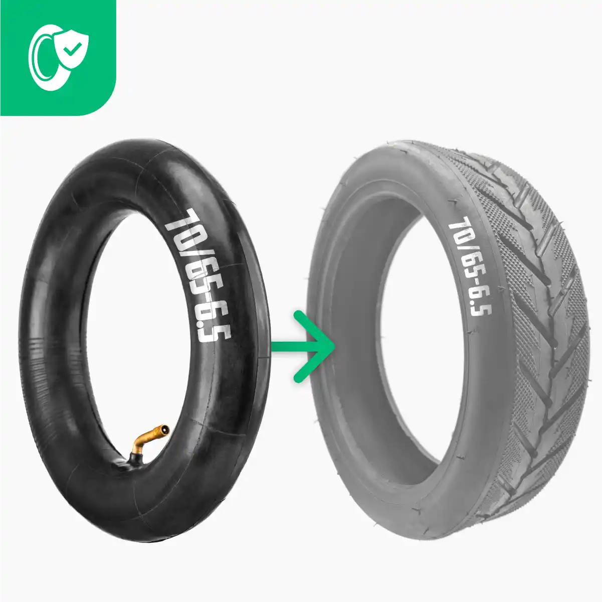 Inner tubes 70/65-6.5 bent valve 70/0 resistant