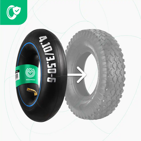 Wheelbarrow inner tubes 3.50-6 valve 90 degrees