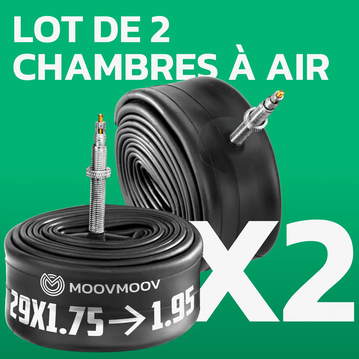 Lot de 2 chambres à air 29 pouces MoovMoov