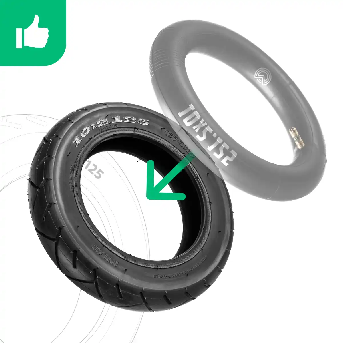 10 inch electric scooter tyre
