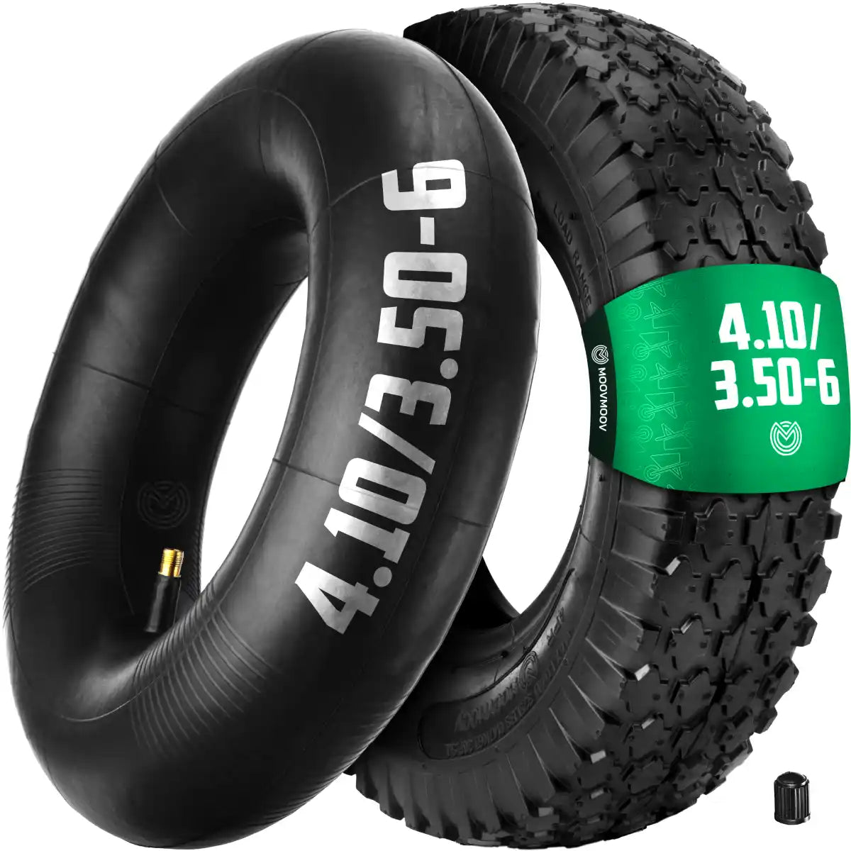 3.50-6 Tyre and Tube with straight Valve