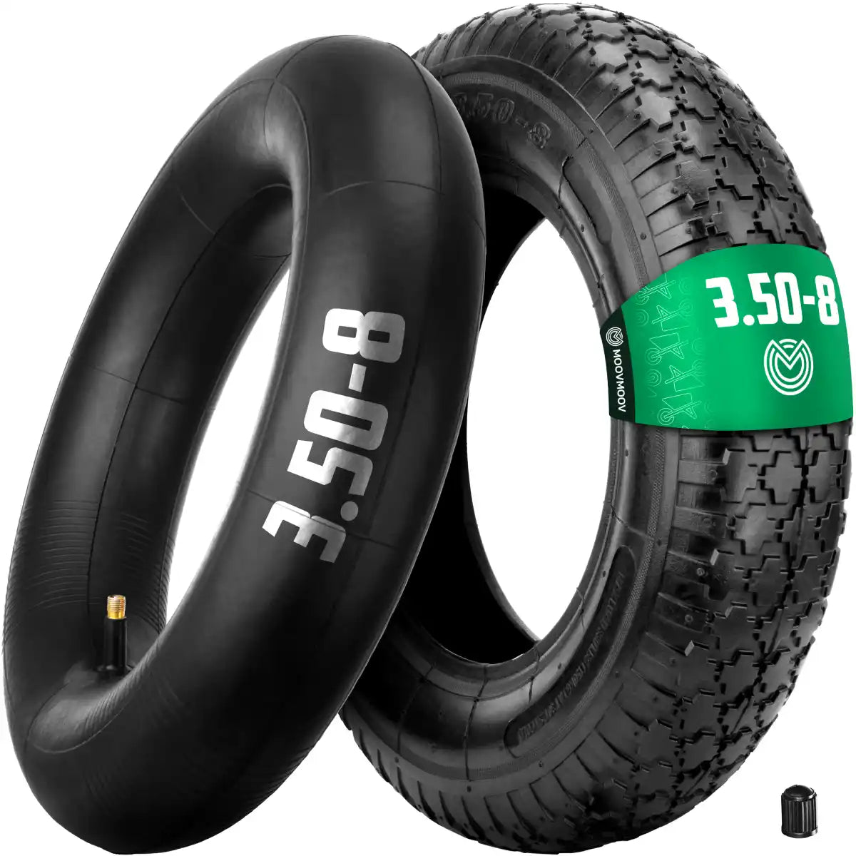 3.50-8 Tyre and Tube with straight Valve
