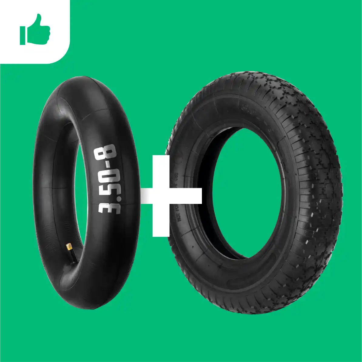 Tyre 3.50-8 resistant 4 ply
