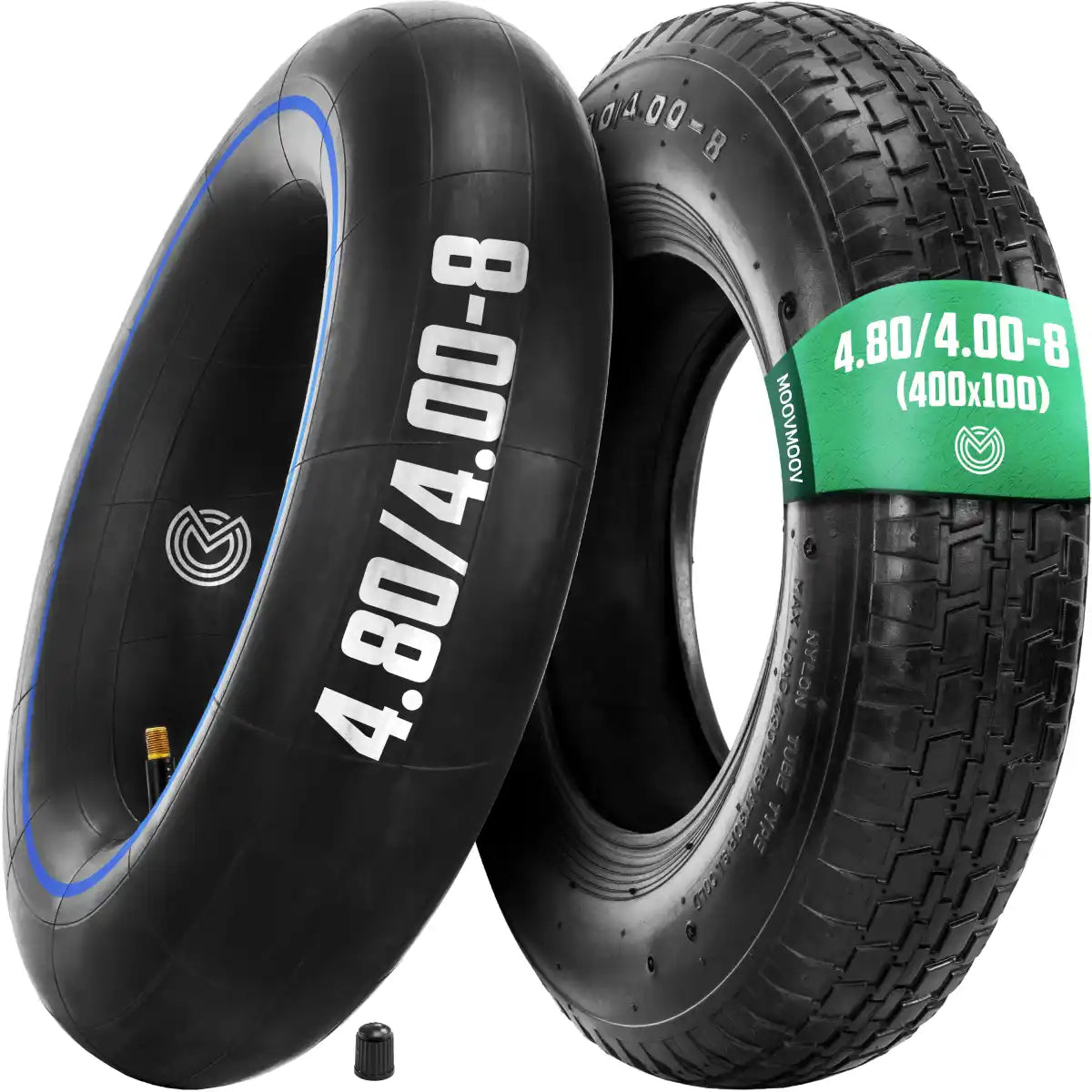 4.80/4.00-8 Tyre and Tube with straight Valve