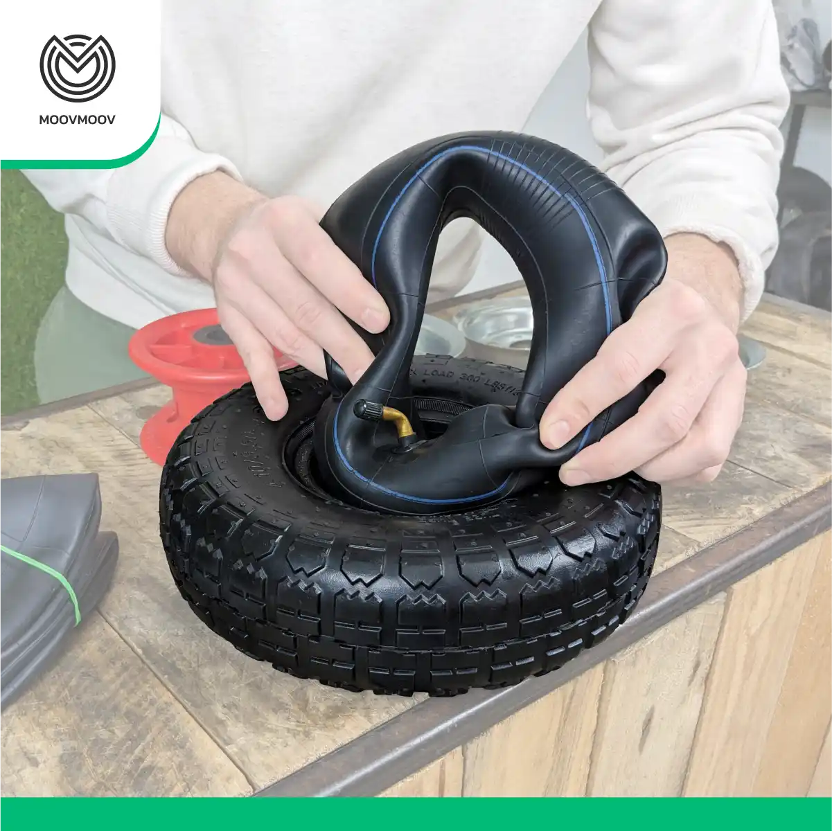 Tyre and inner tube 4.10/3.50-4