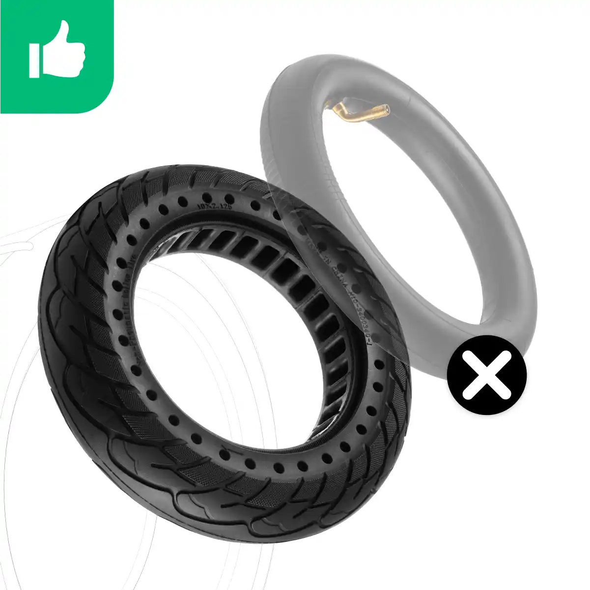 10-inch puncture-proof tyre for electric scooter