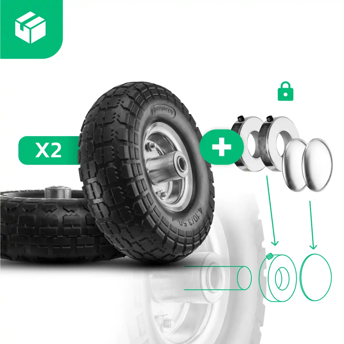 Puncture-proof tyre 4.10/3.50-4