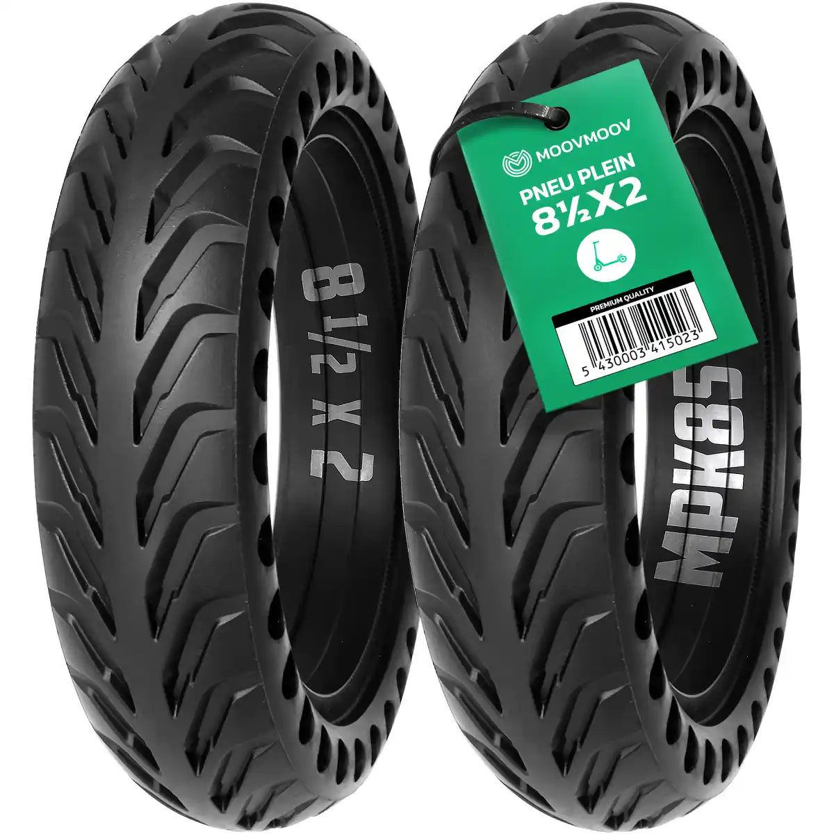 Solid tyre 8 1/2x2 mpk85 pack 2u