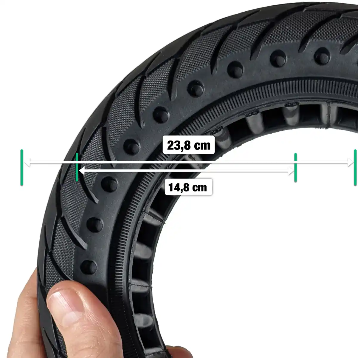 Solid tyre scooter 10x2 5