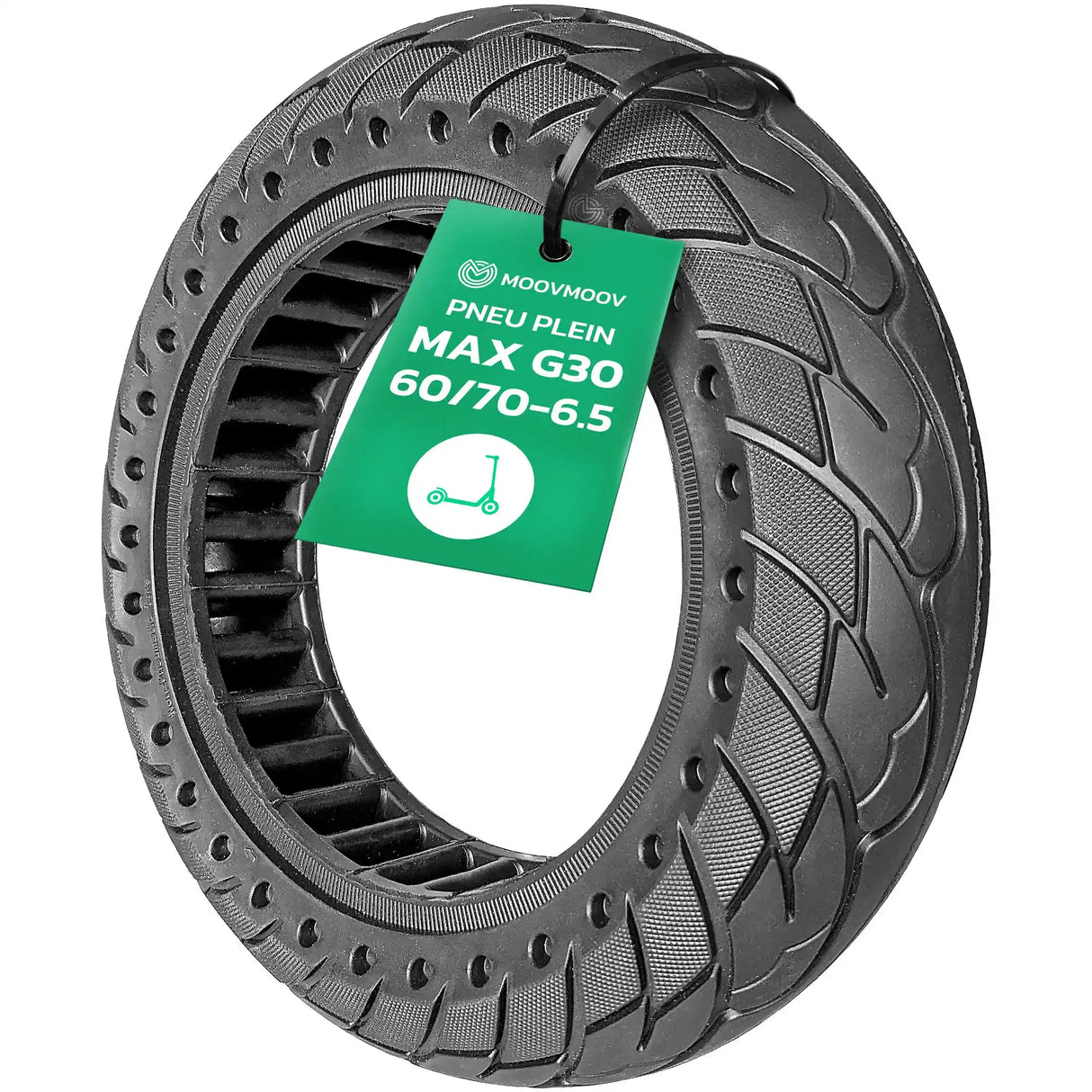Pneu plein 10x2.5 pour trottinette Ninebot Max G30 MoovMoov