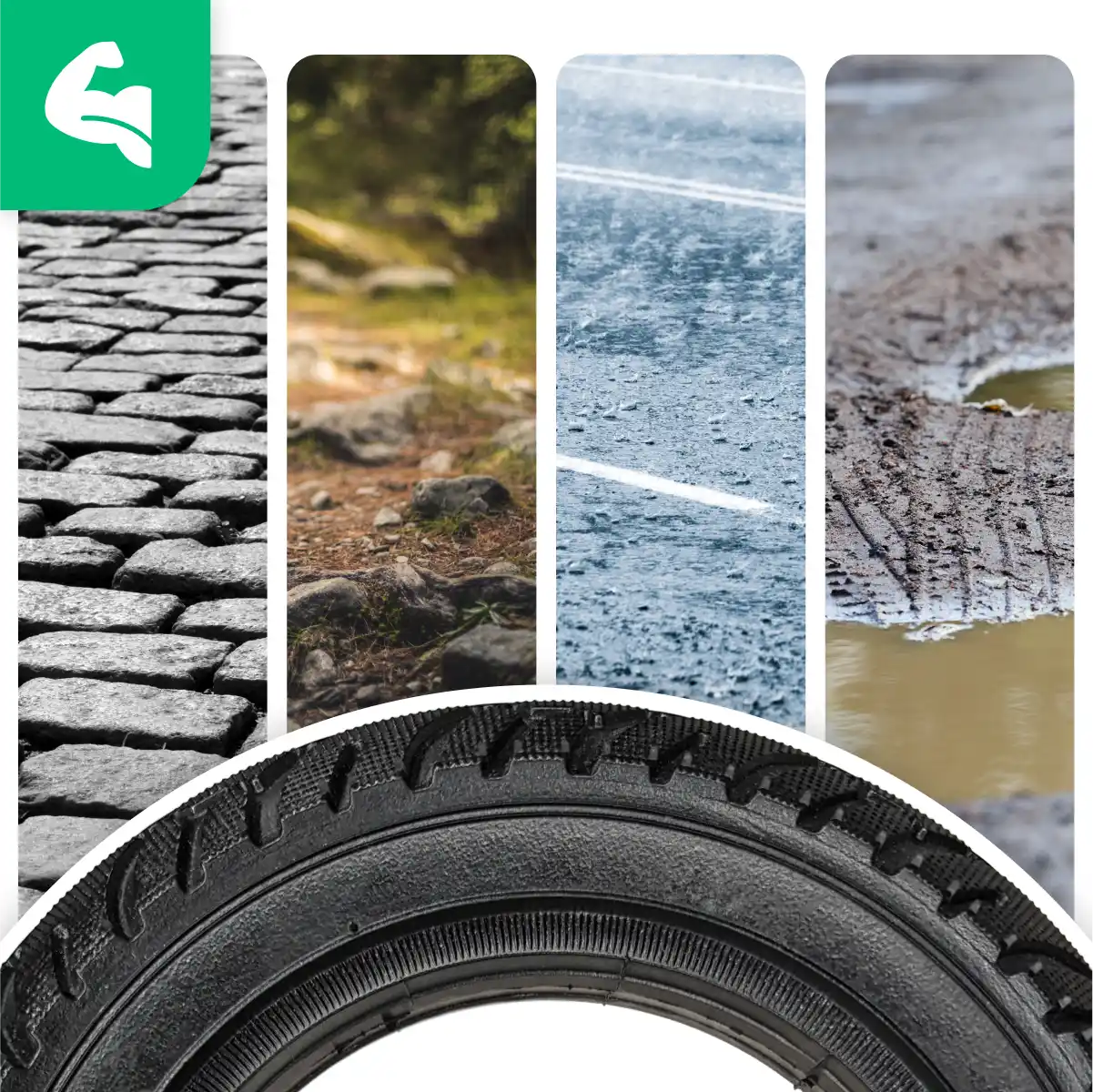 Puncture-proof scooter wheel 200 x 50