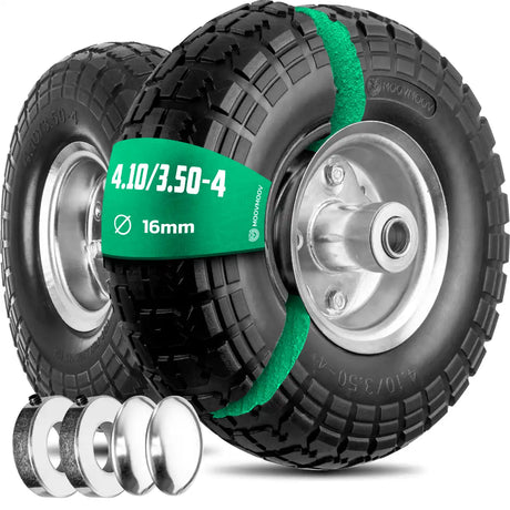 Puncture-proof wheel 4.10/3.50-4 steel rim bore 16mm