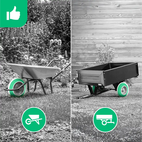 Garden trailer wheel 4.80/4.00-8 straight valve