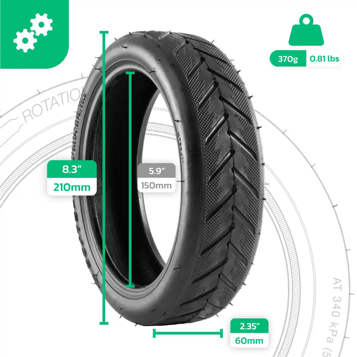 Scooter wheel 50 75 6 1