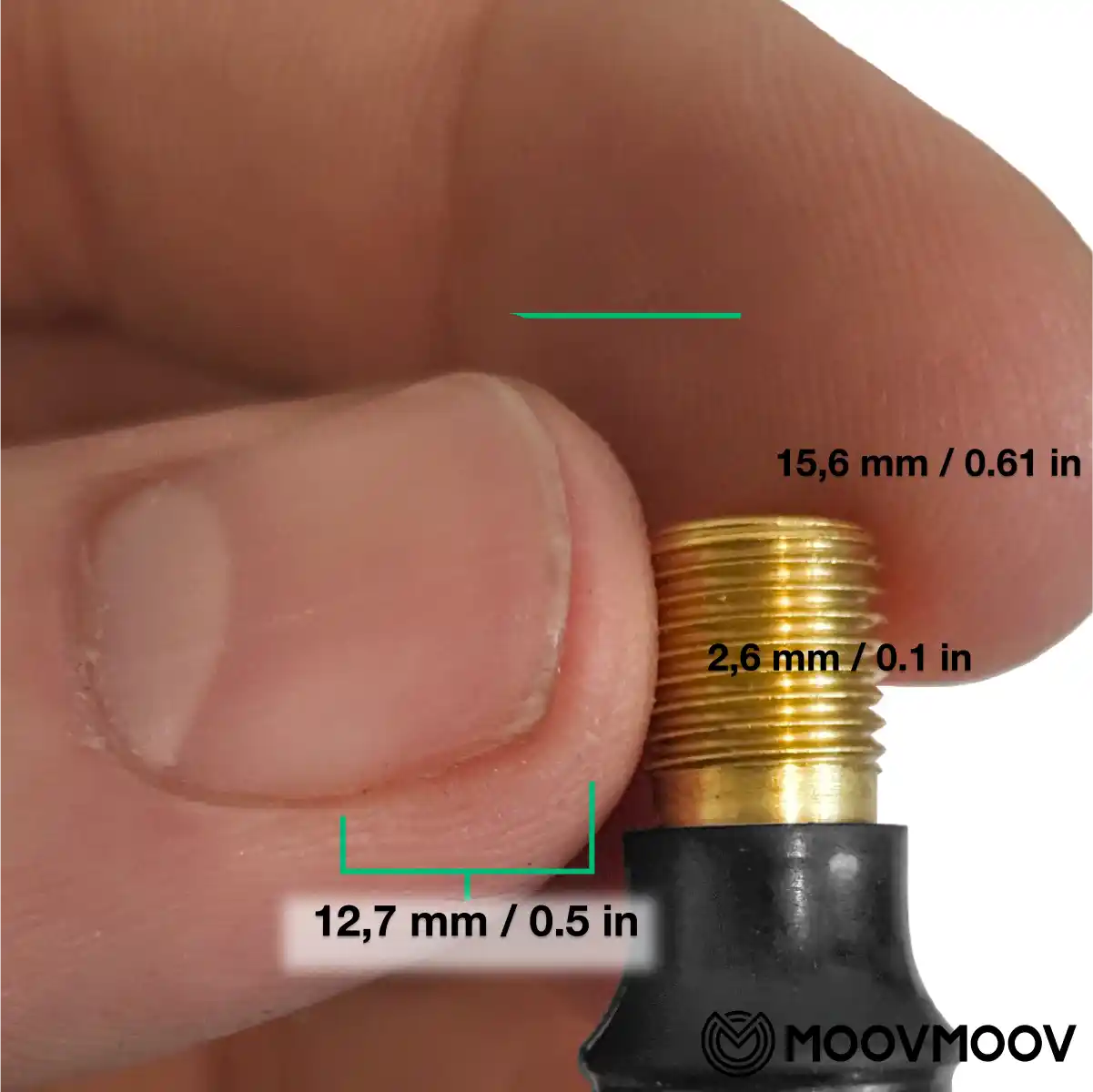 Electric scooter tubeless valve