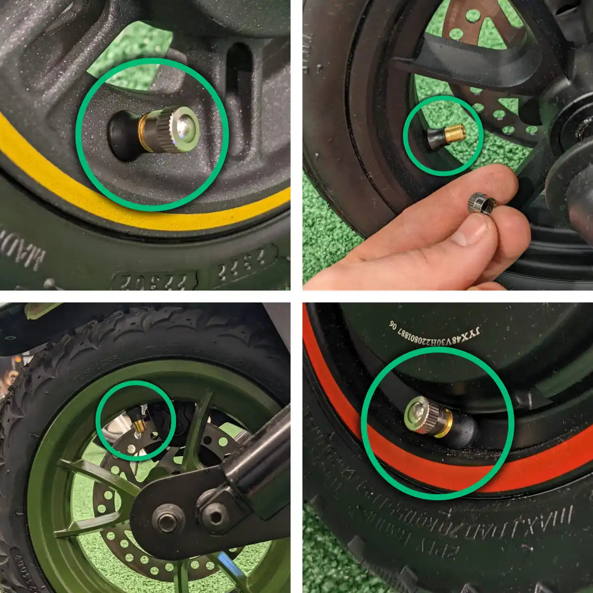 Tubeless valve scooter