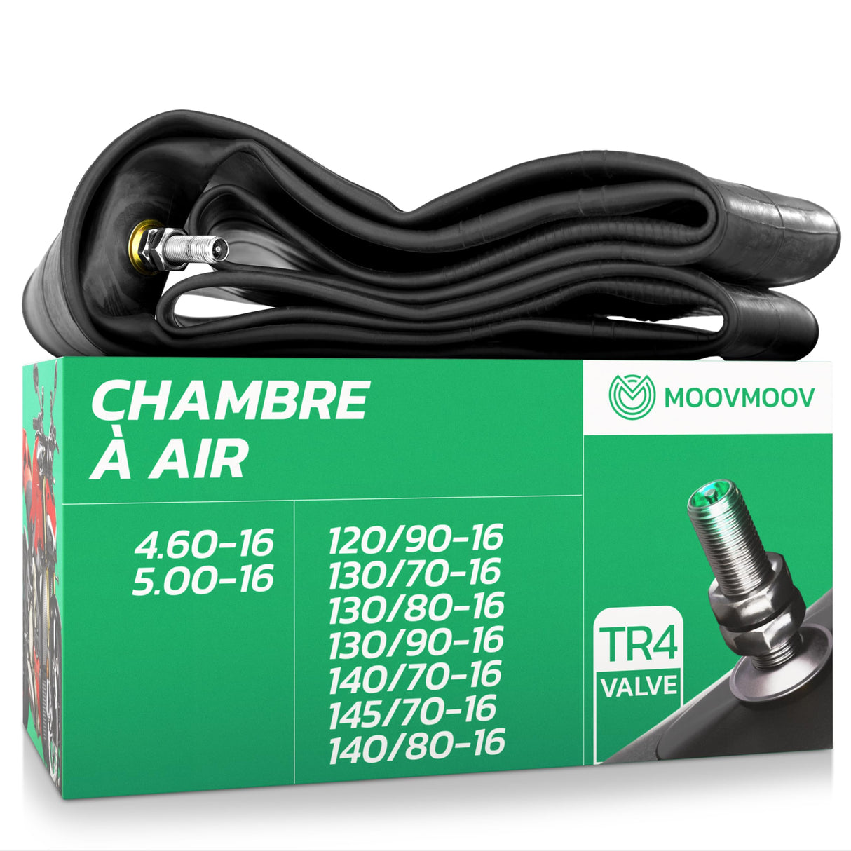Chambre à air 4.50/5.00-16 valve droite (TR4)
