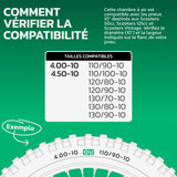 Chambre à Air 10" 4.00/4.50-10 Valve Coudée JS87C